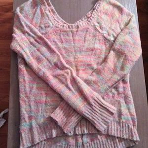 Candie's Pastel Rainbow colored Sweater